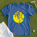 Martini Skeleton Strut Pop Art Tee