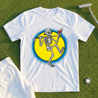 Martini Skeleton Strut Pop Art Tee