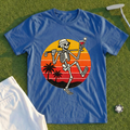 Martini Skeleton Strut Sunset Tee