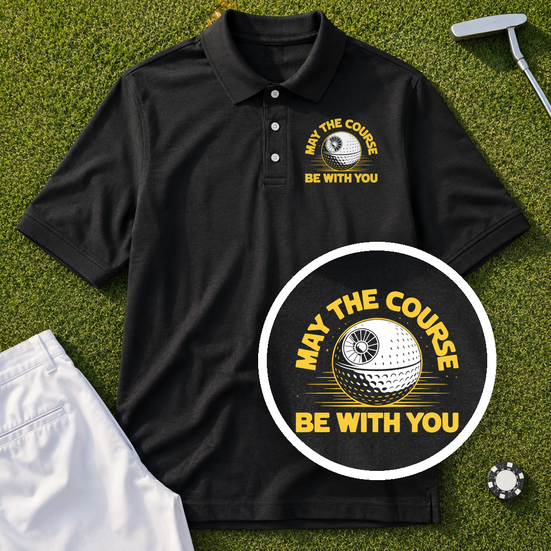 May The Course Be With You Performance Polo