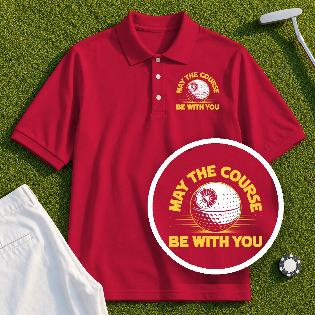 May The Course Be With You Performance Polo