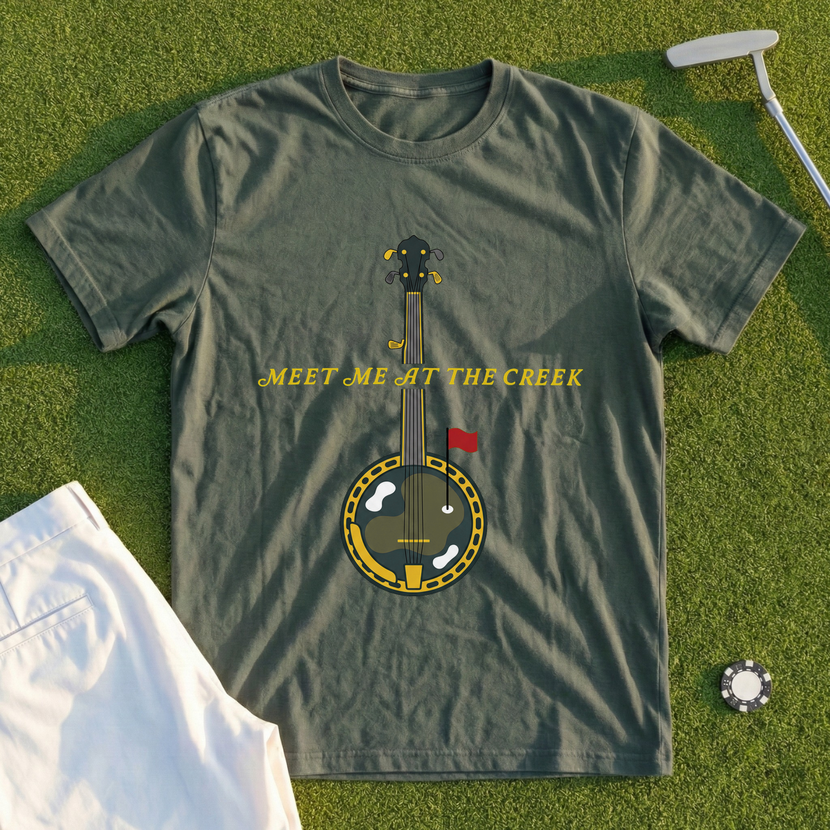 Meet Me At The Creek Banjo Tee