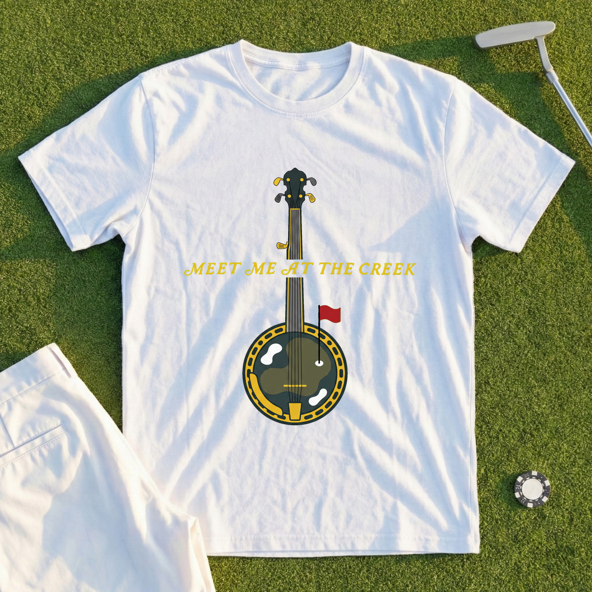 Meet Me At The Creek Banjo Tee