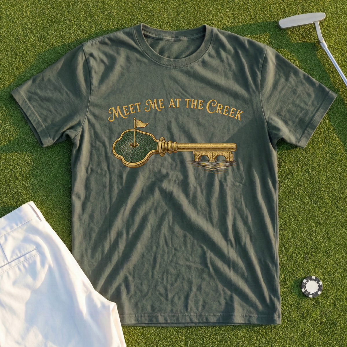Meet Me At The Creek, Brass Key Tee