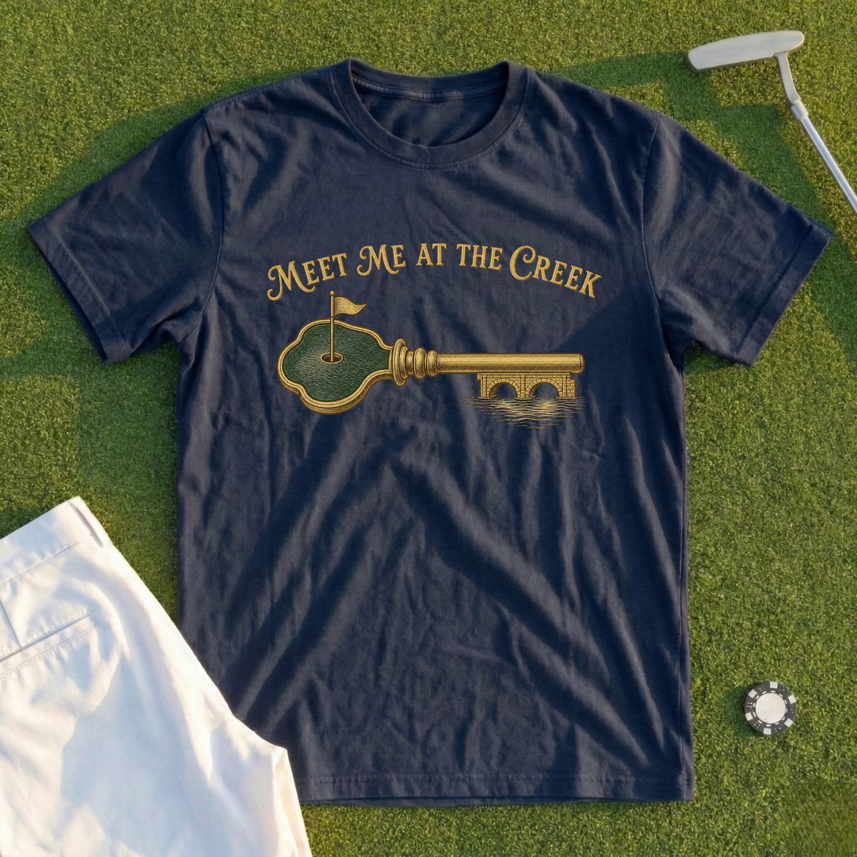 Meet Me At The Creek, Brass Key Tee