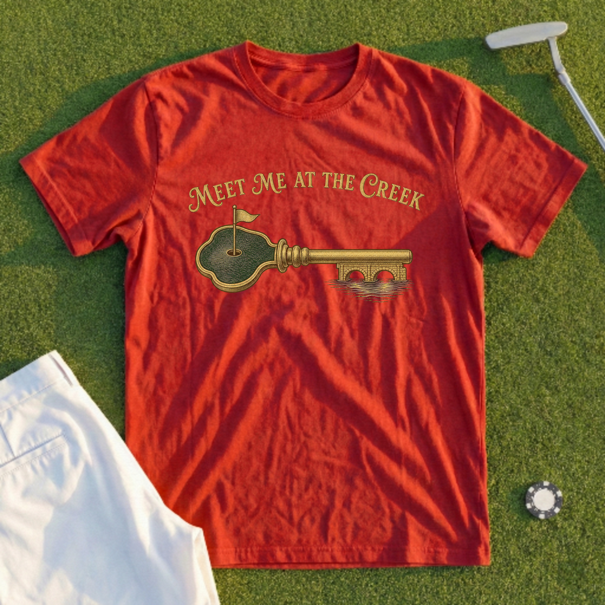 Meet Me At The Creek, Brass Key Tee