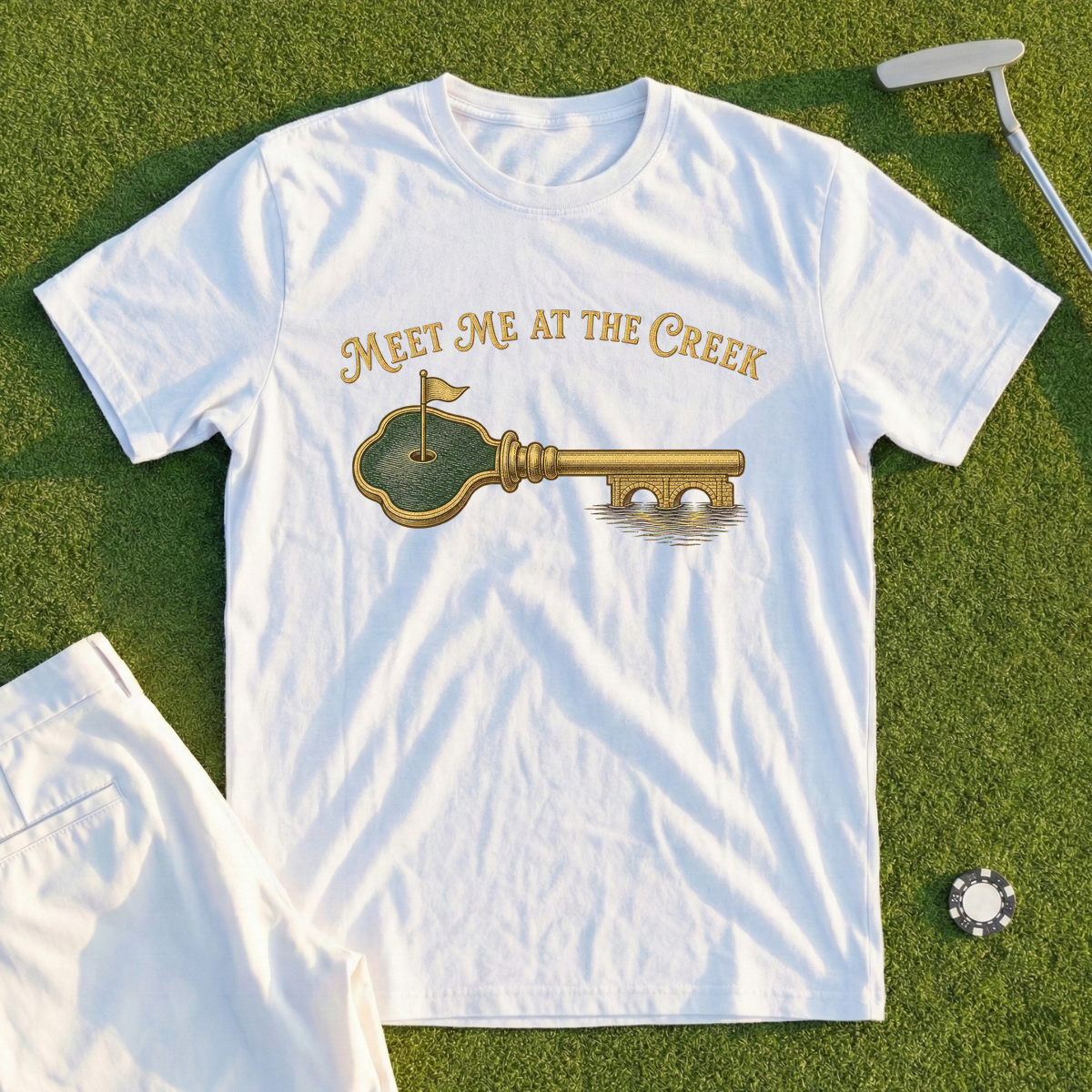 Meet Me At The Creek, Brass Key Tee