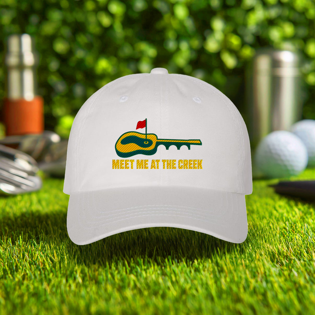 Meet Me At The Creek Embroidered Hat