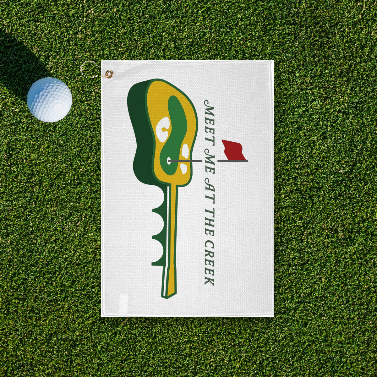 Meet Me At The Creek Golf Towel