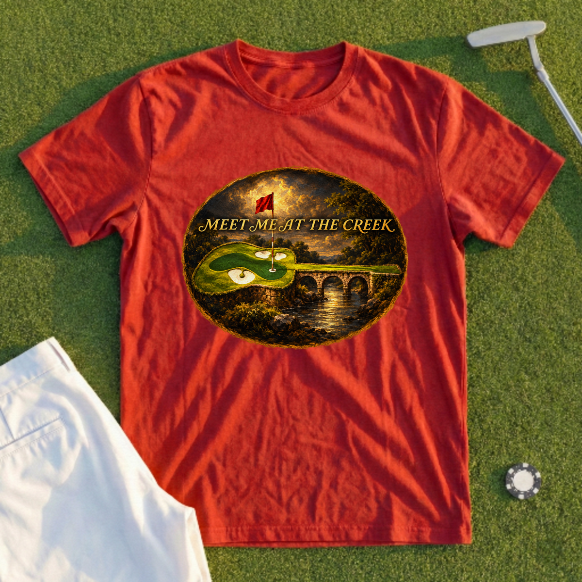 Meet Me At The Creek Oil Painting Tee