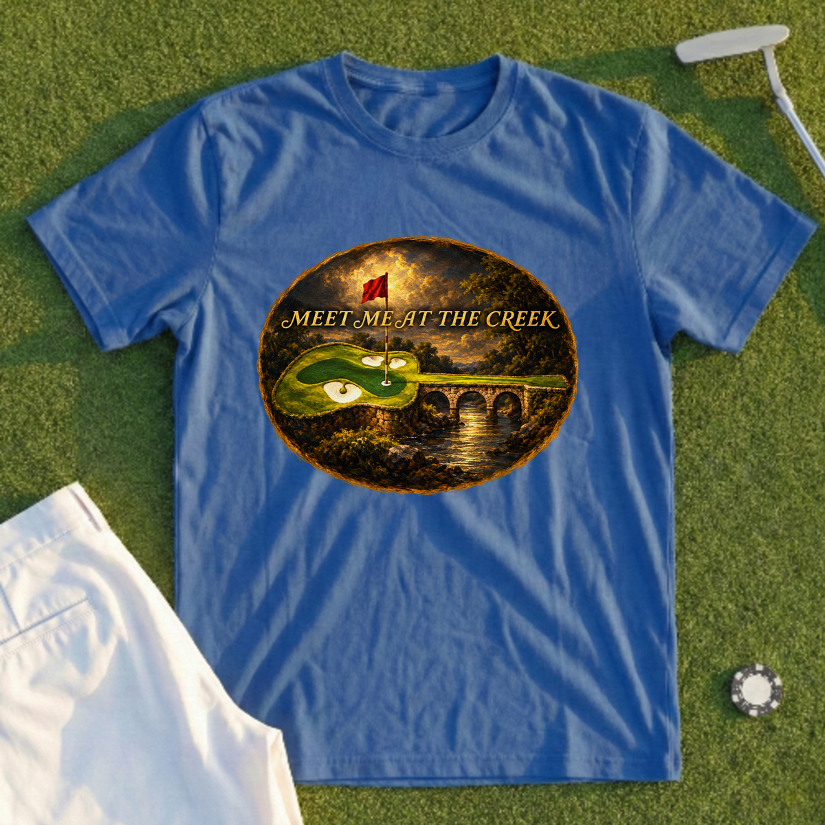Meet Me At The Creek Oil Painting Tee