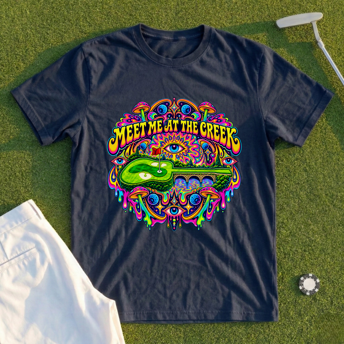 Meet Me At The Creek Psychedelic Tee