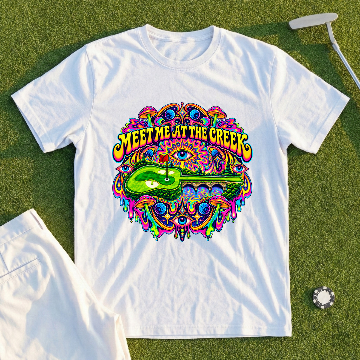 Meet Me At The Creek Psychedelic Tee