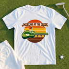 Meet Me At The Creek Retro Sunset Tee