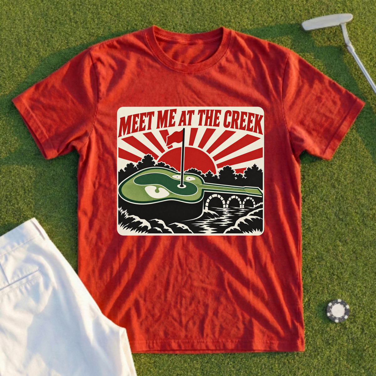 Meet Me At The Creek Rising Sun Poster Tee