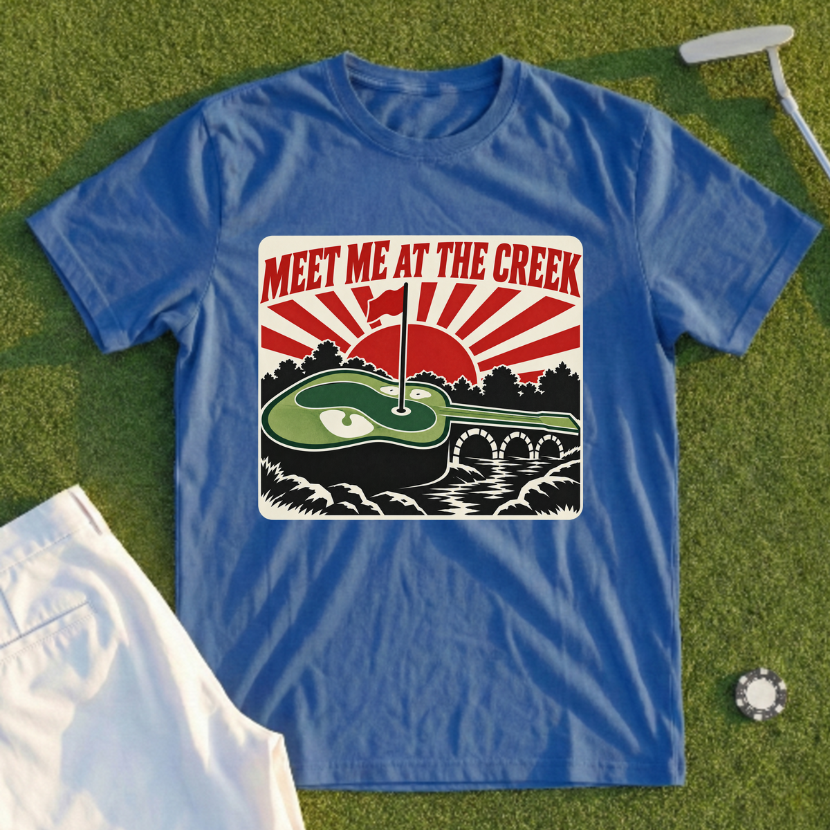Meet Me At The Creek Rising Sun Poster Tee