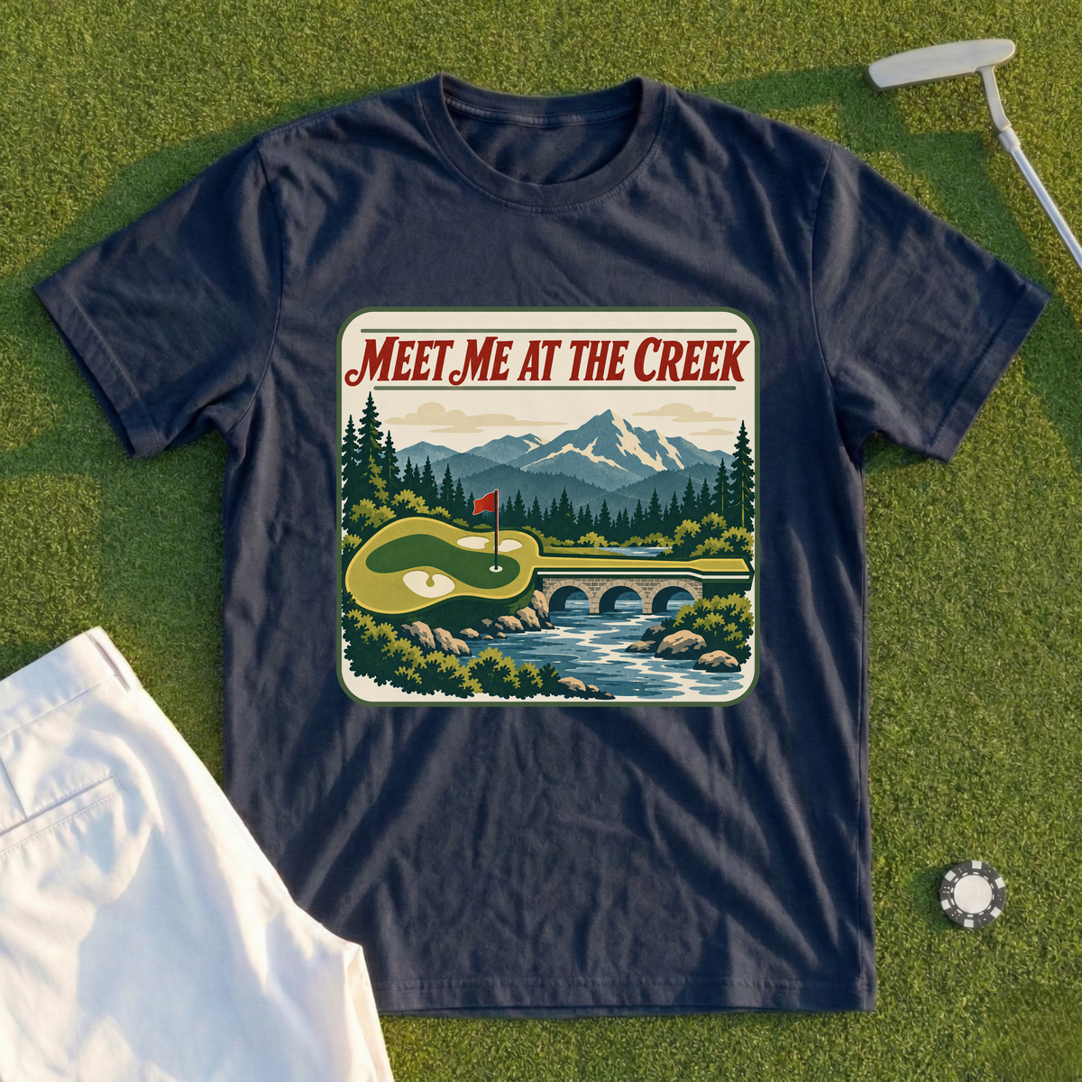 Meet Me At The Creek Travel Poster Tee