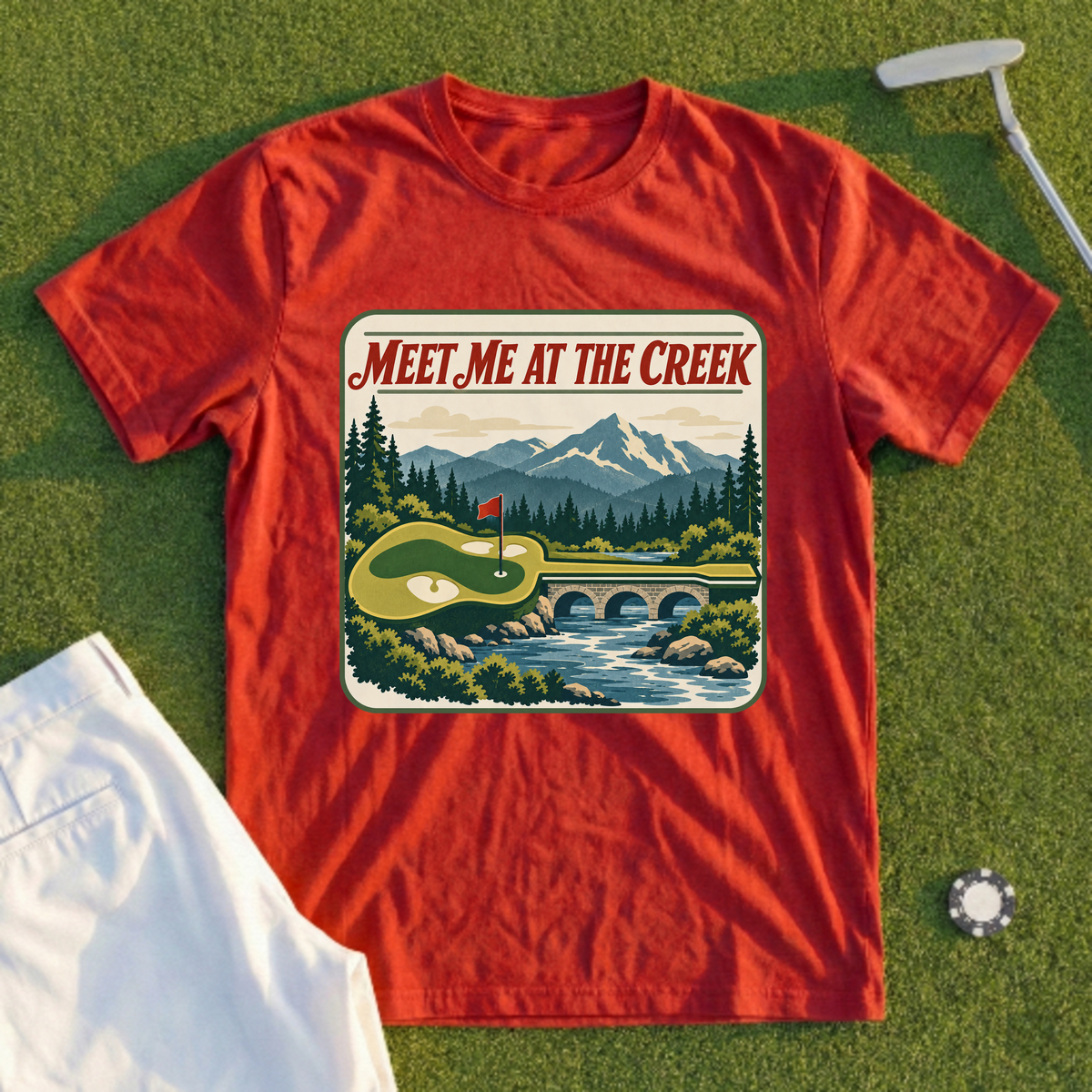 Meet Me At The Creek Travel Poster Tee