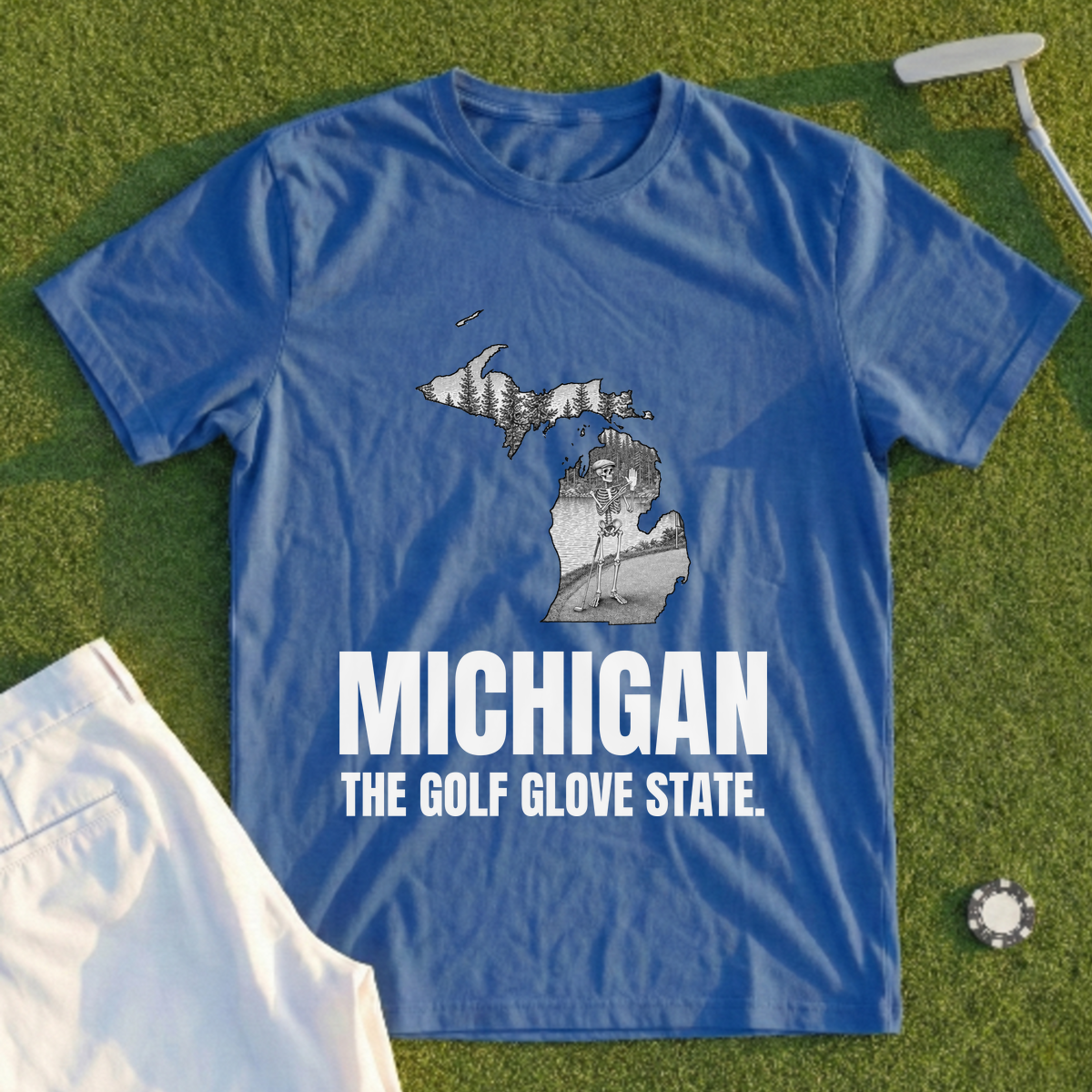 Michigan The Golf Glove State Tee