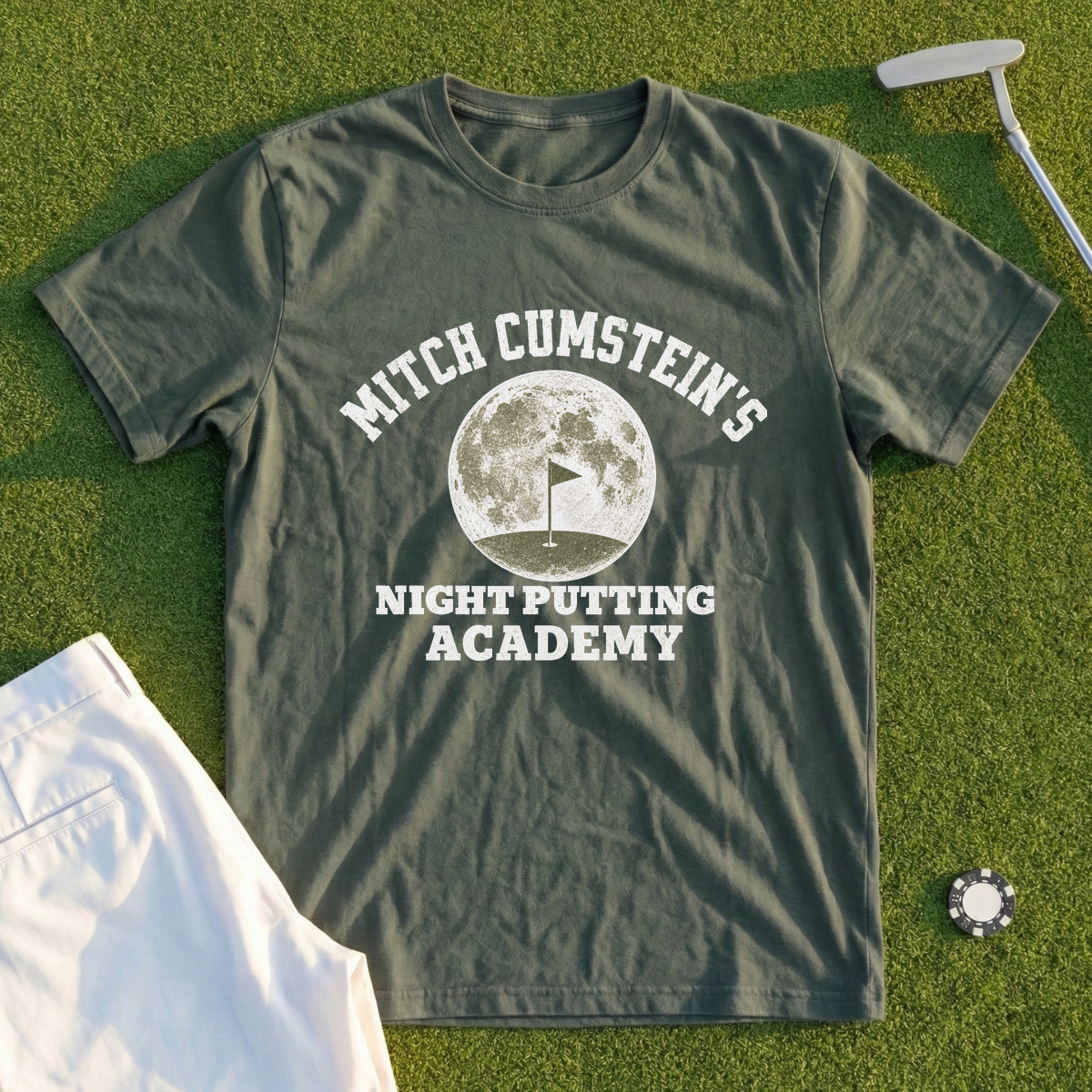 Mitch Cumstein, Moonlit Green Tee