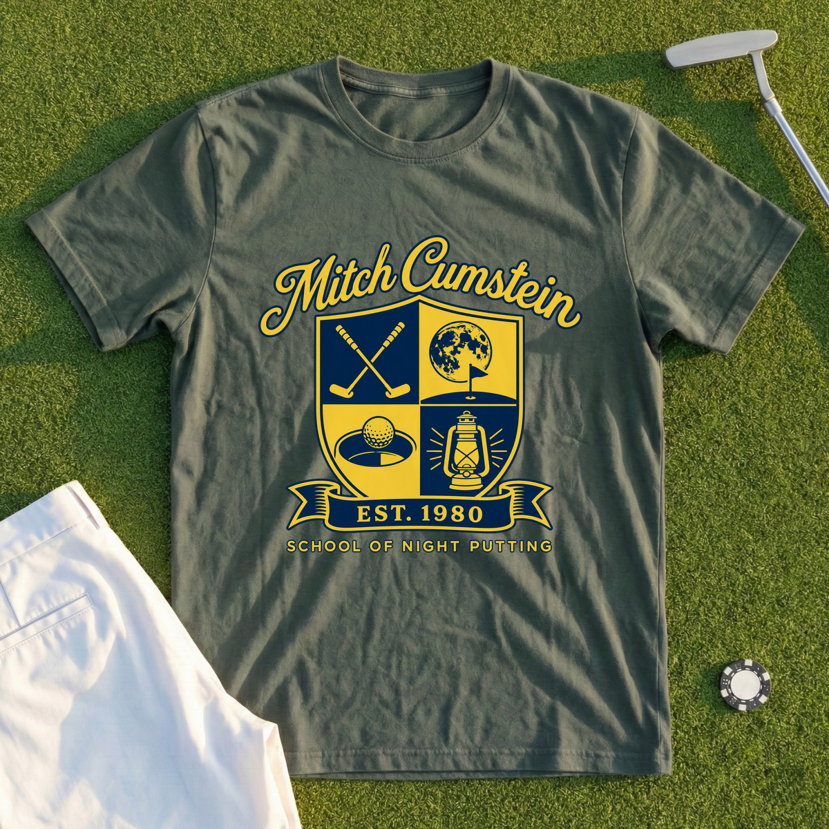 Mitch Cumstein School Crest Tee