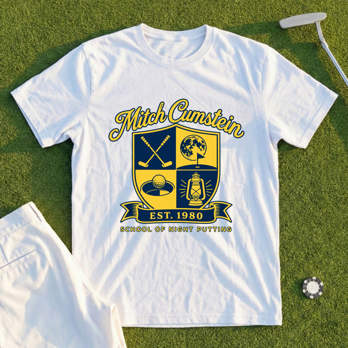 Mitch Cumstein School Crest Tee