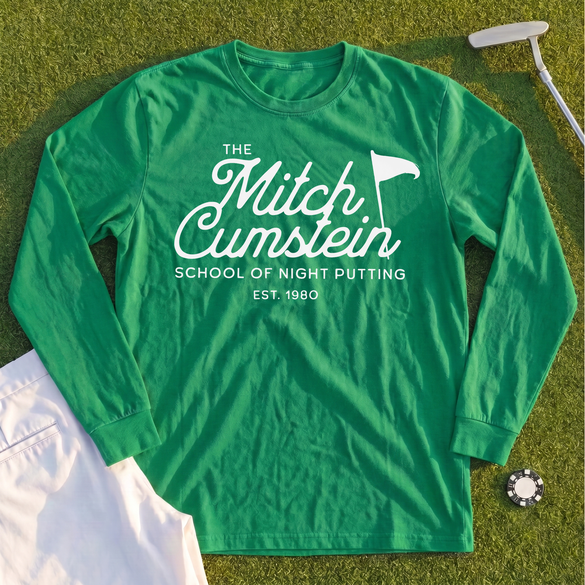 Mitch Cumstein School Of Night Putting Long Sleeve Tee