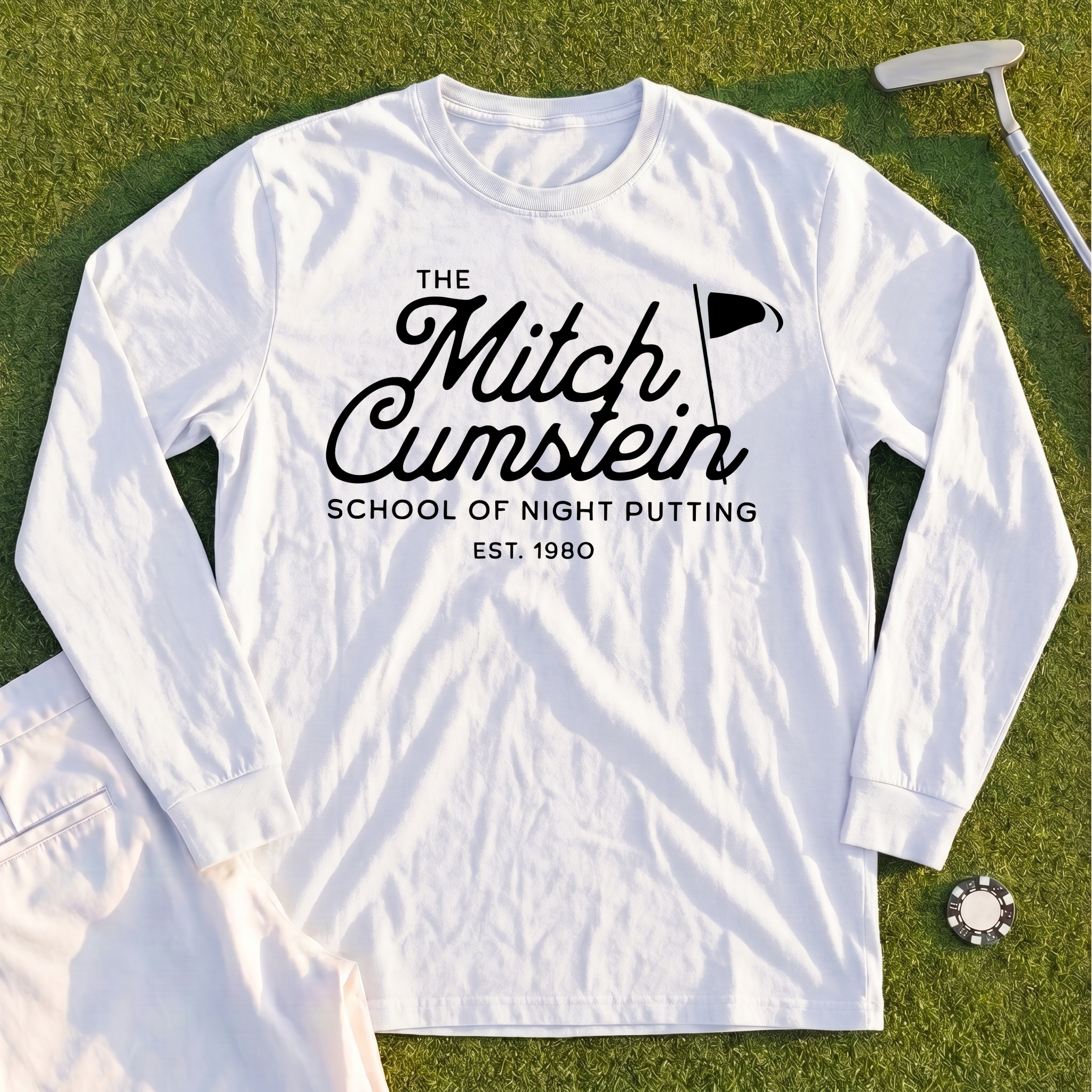 Mitch Cumstein School Of Night Putting Long Sleeve Tee