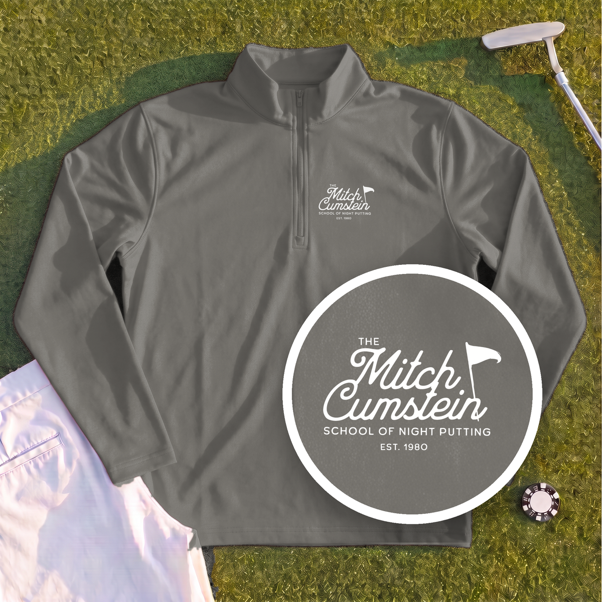 Mitch Cumstein School Of Night Putting Quarter Zip