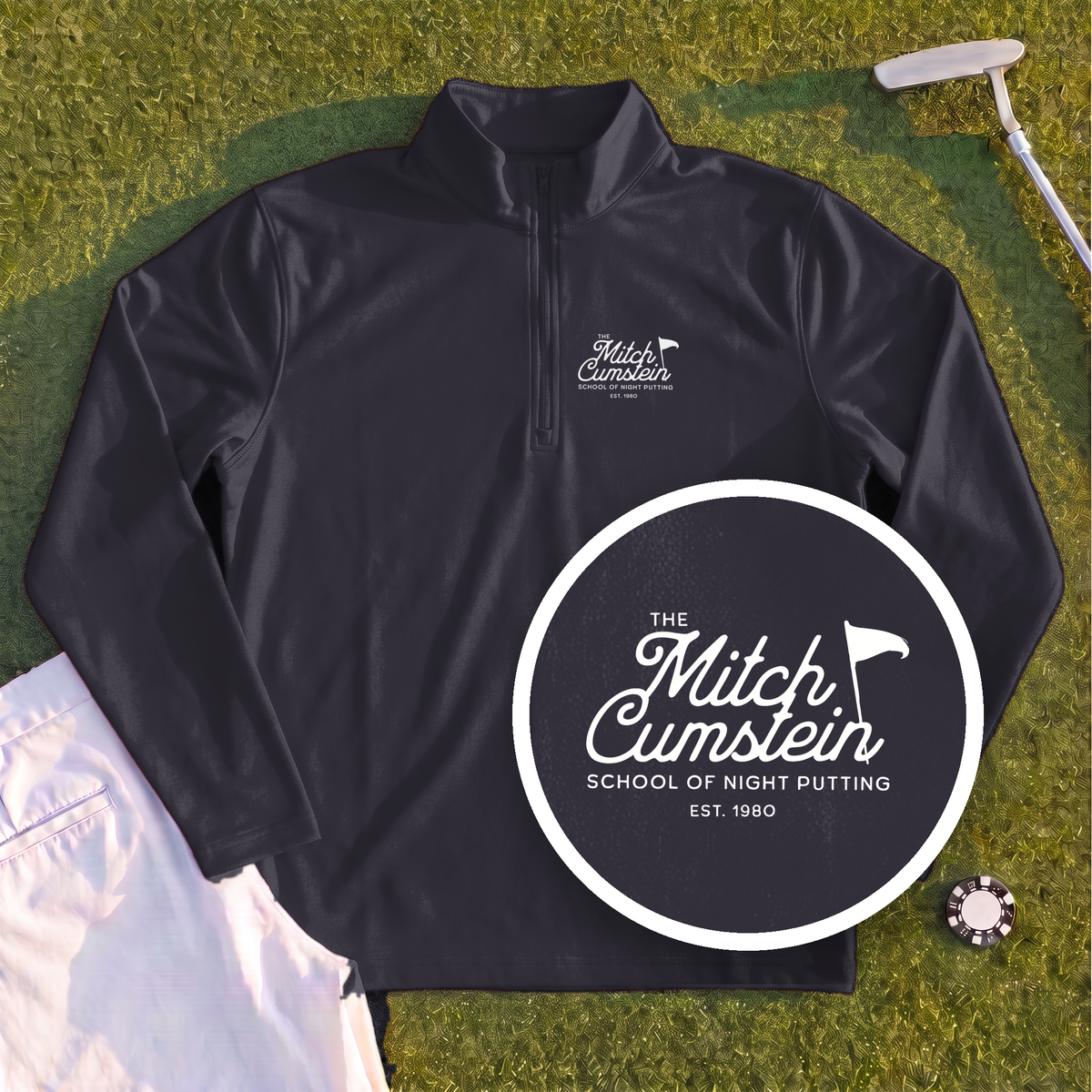 Mitch Cumstein School Of Night Putting Quarter Zip