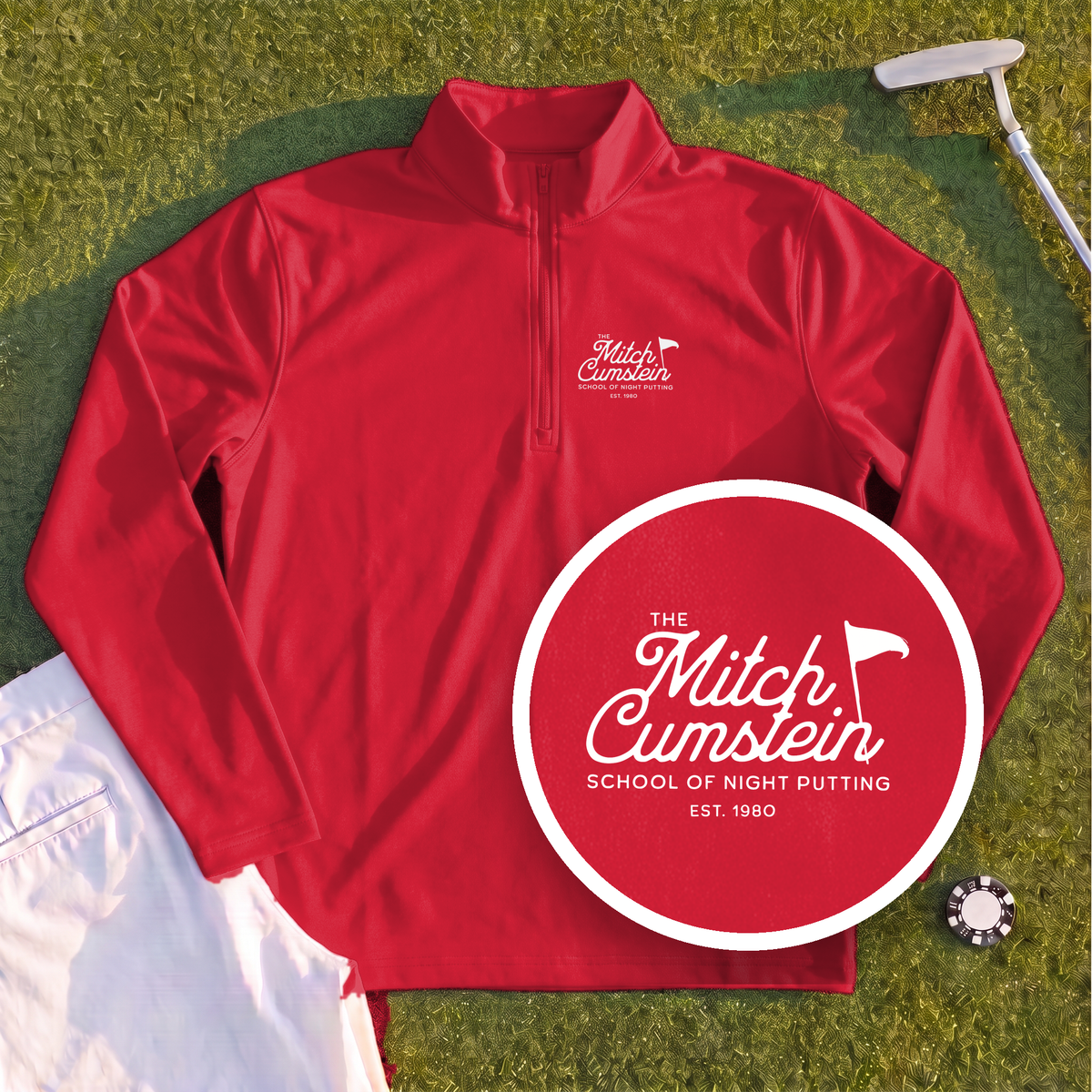 Mitch Cumstein School Of Night Putting Quarter Zip