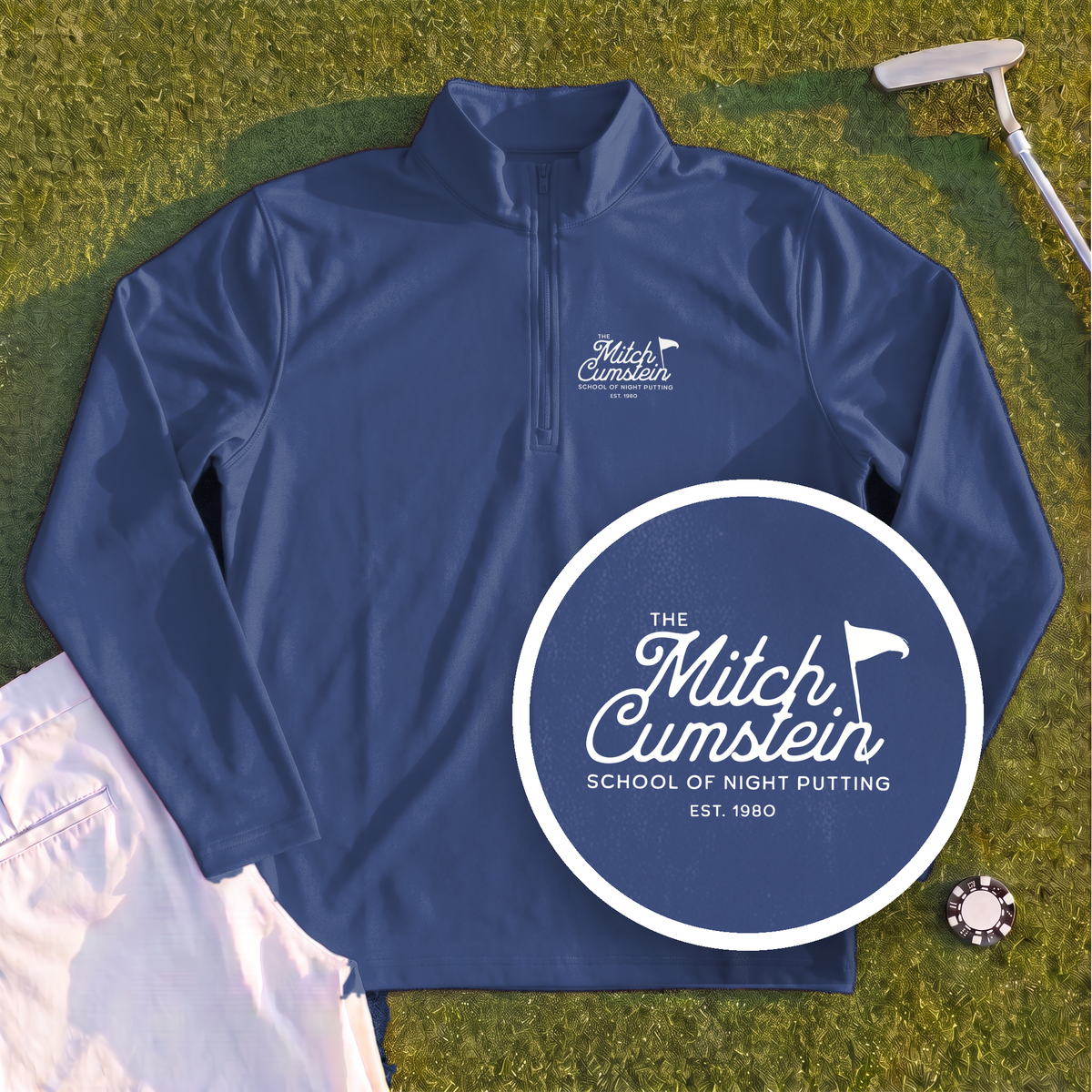 Mitch Cumstein School Of Night Putting Quarter Zip