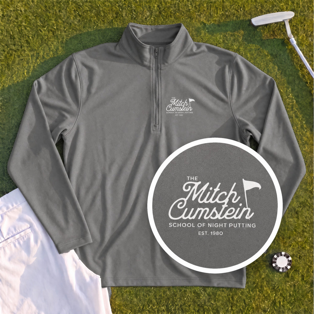 Mitch Cumstein School Of Night Putting Quarter Zip