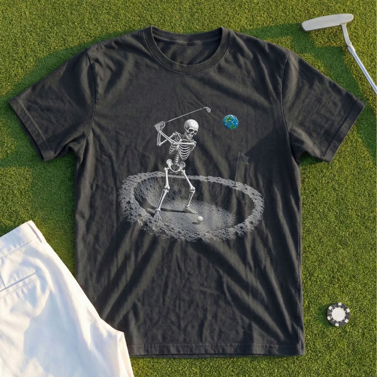 Moon Crater Skeleton Tee
