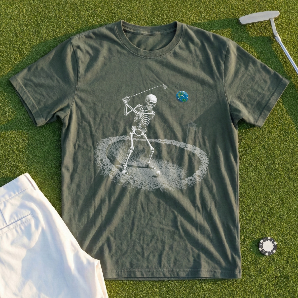 Moon Crater Skeleton Tee