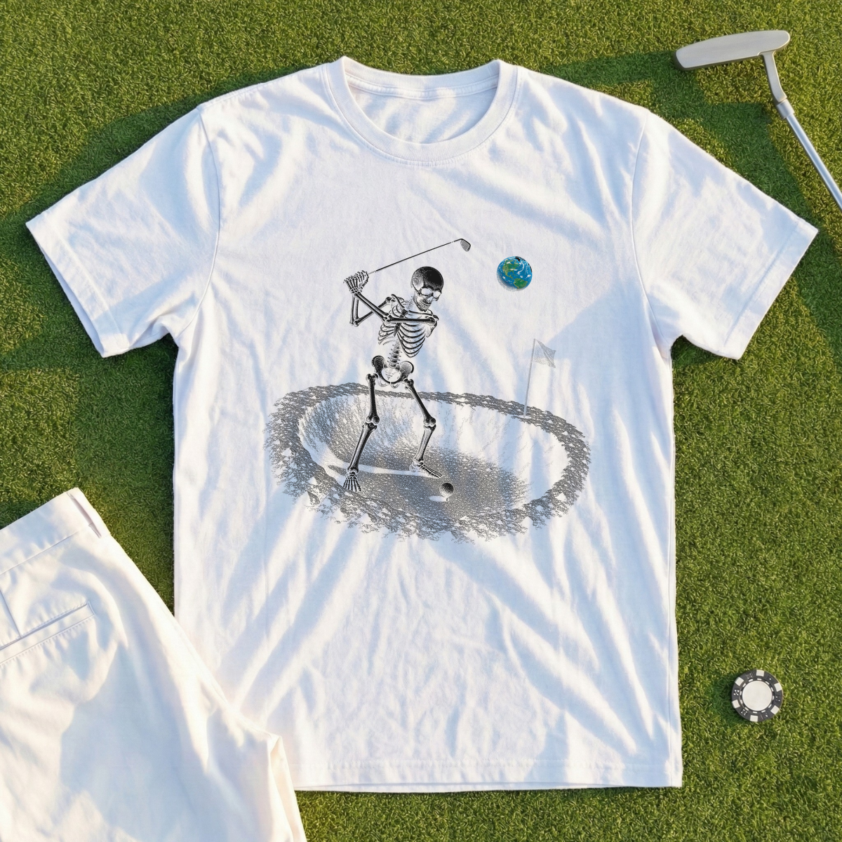 Moon Crater Skeleton Tee