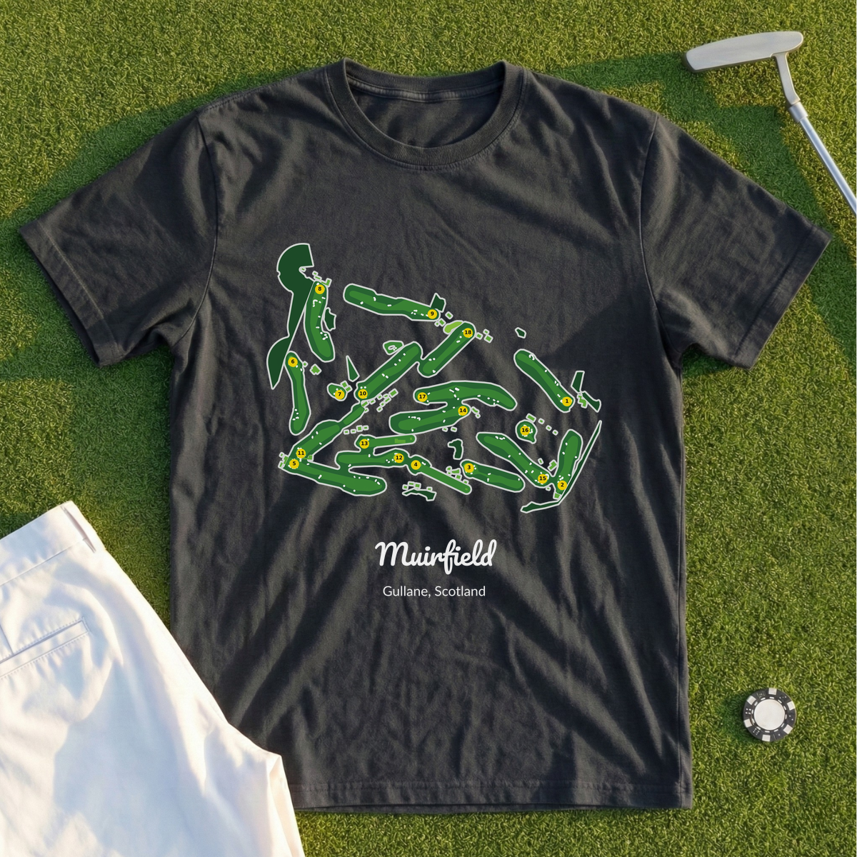 Muirfield, Course Map Tee