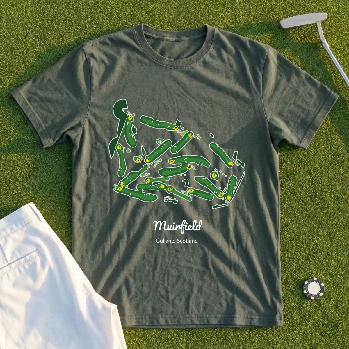 Muirfield, Course Map Tee