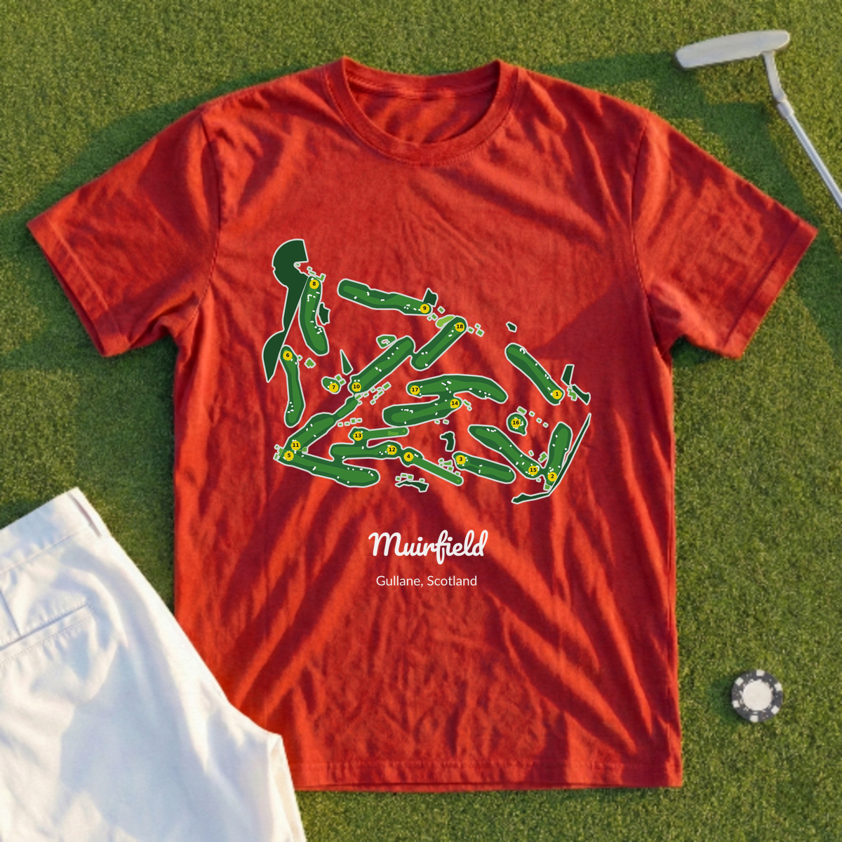 Muirfield, Course Map Tee