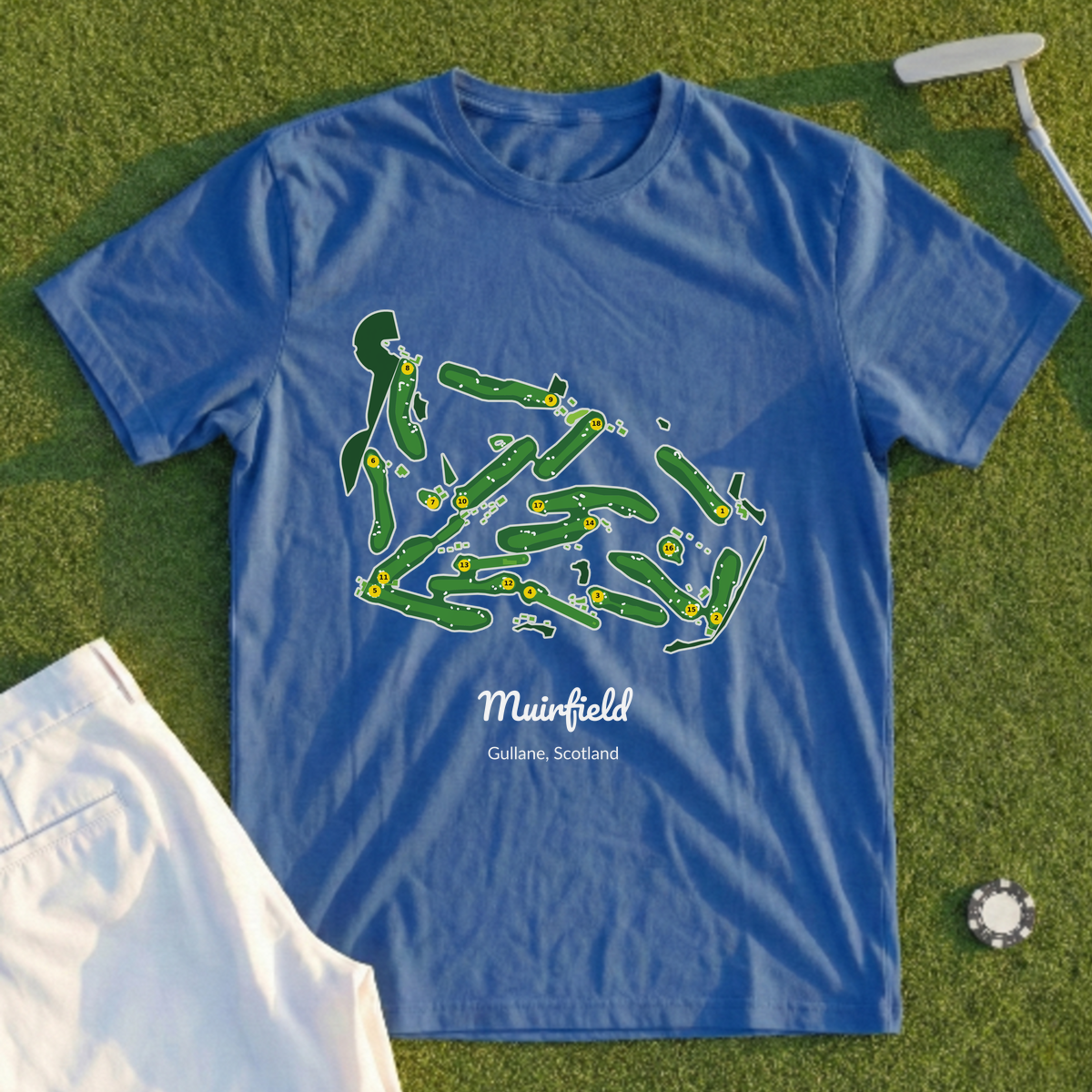 Muirfield, Course Map Tee