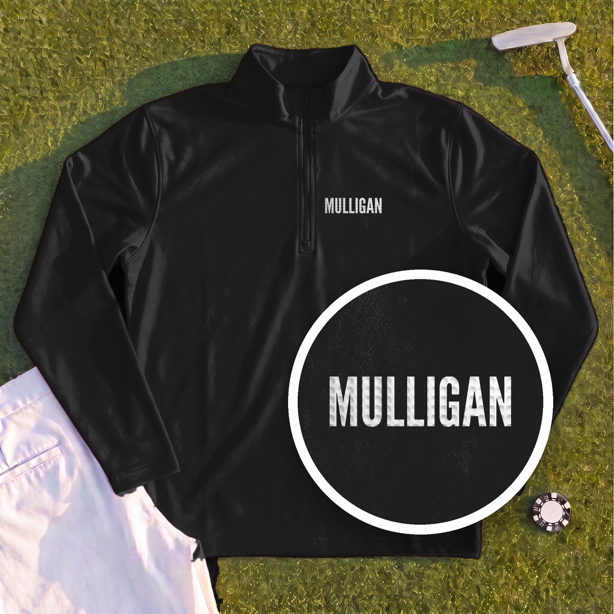 MULLIGAN Dimples Quarter Zip