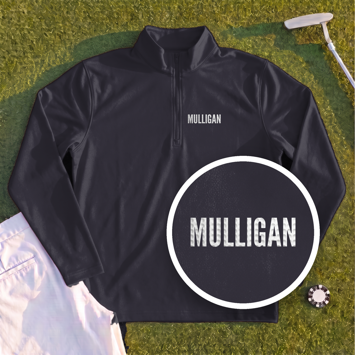 MULLIGAN Dimples Quarter Zip