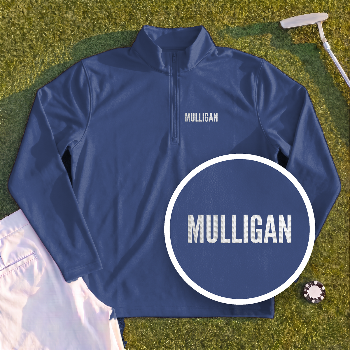 MULLIGAN Dimples Quarter Zip