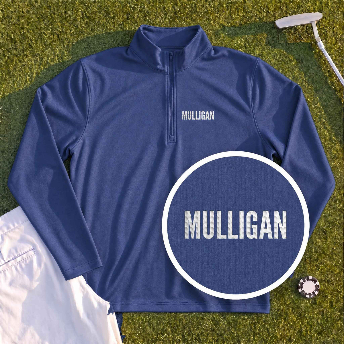 MULLIGAN Dimples Quarter Zip