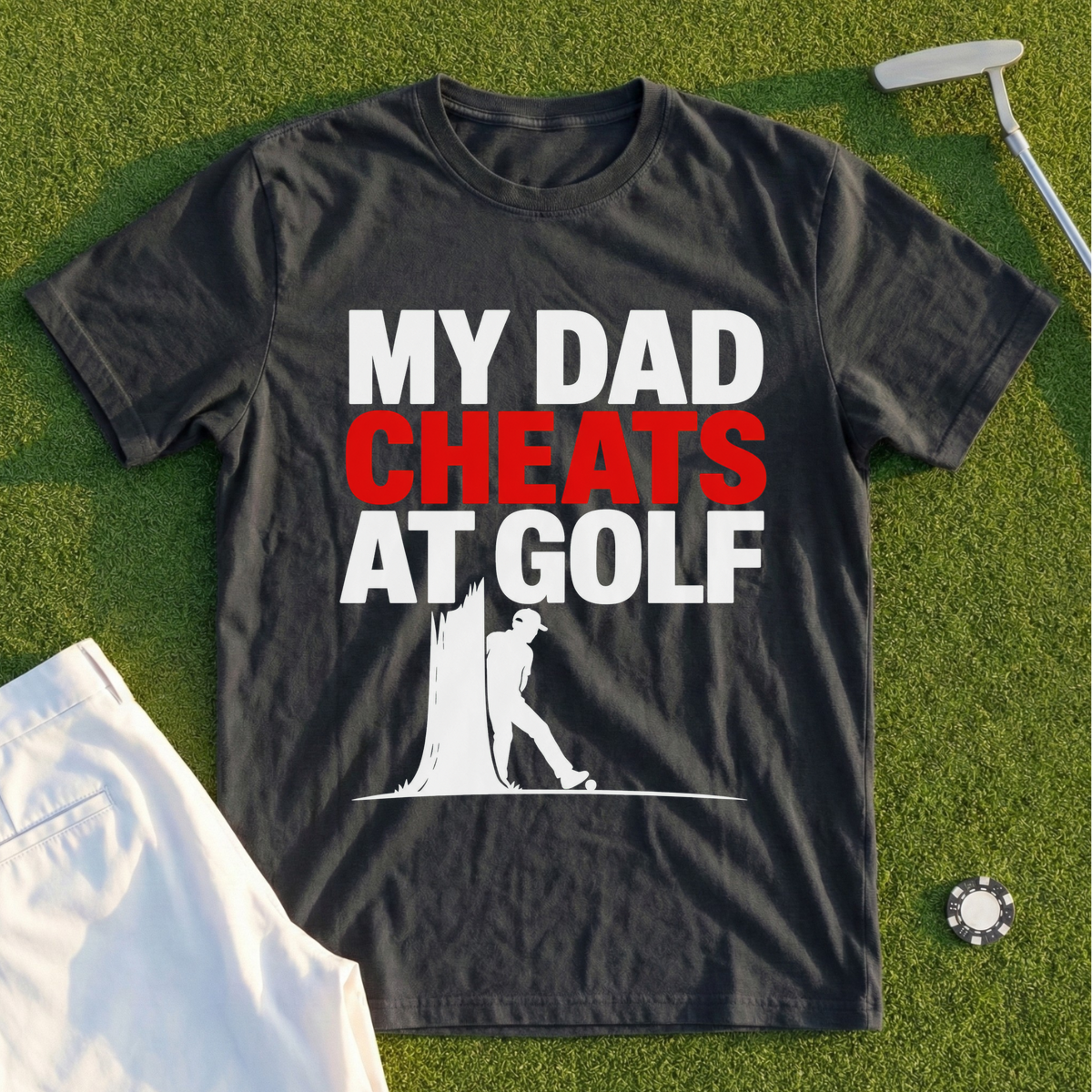 My Dad Cheats At Golf Tee