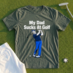 My Dad Sucks At Golf, Full-Color Whiff Tee