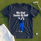 My Dad Sucks At Golf, Full-Color Whiff Tee