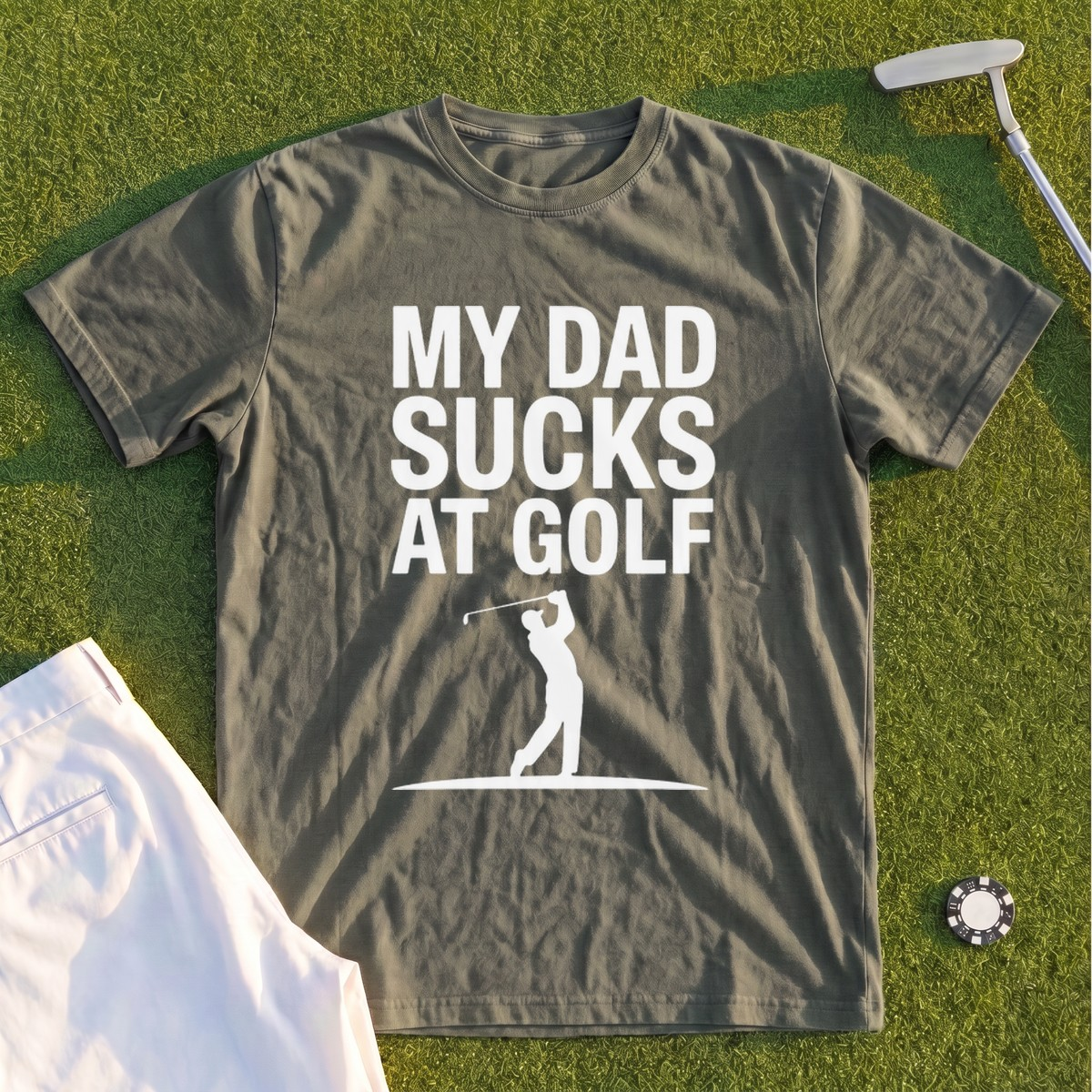 My Dad Sucks At Golf Premium Tee