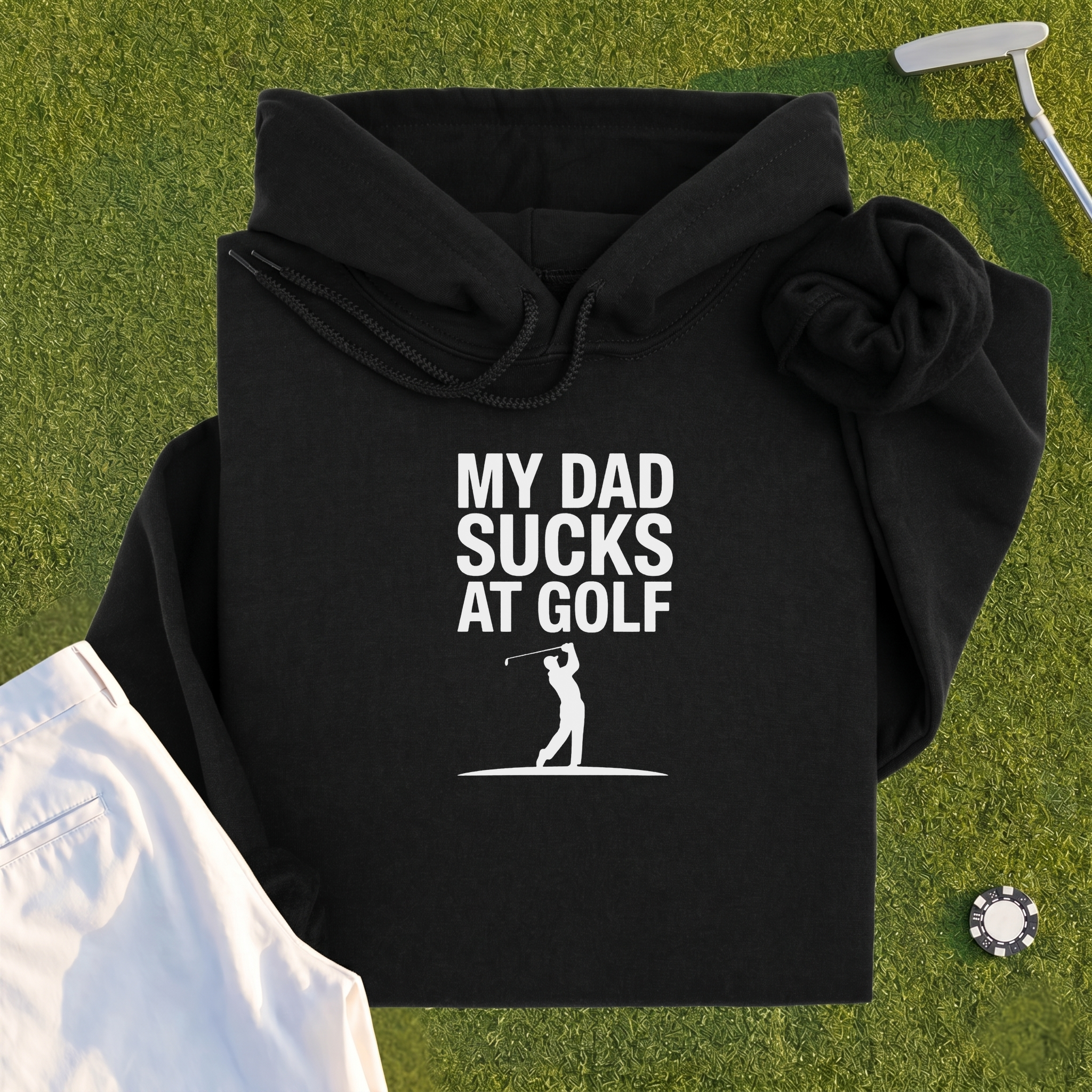 My Dad Sucks At Golf Hoodie