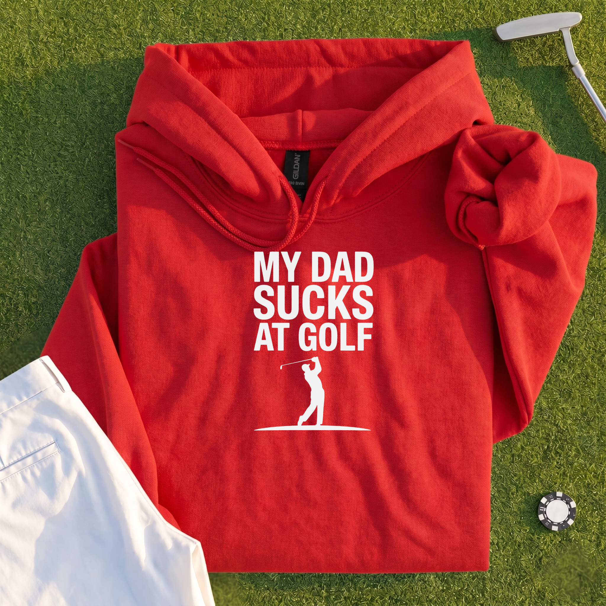 My Dad Sucks At Golf Hoodie